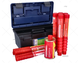 SET OF EMERGENCY FLARES CASE 6F-6P-1S