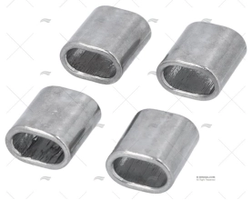 ABRAÇADEIRAS PARA CABOS INOX 6mm (4U)