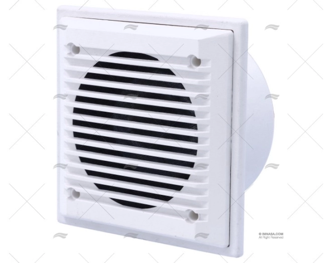 BOCCOLA 12V ACUSTICA 114x114mm BIANCA