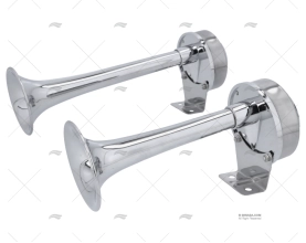 BOCCOLA 12V ACUSTICA DOPPIO INOX PVC