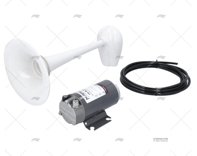 BUZINA 24V ACÚSTICA COMPRESSOR 123DB MOLDURA