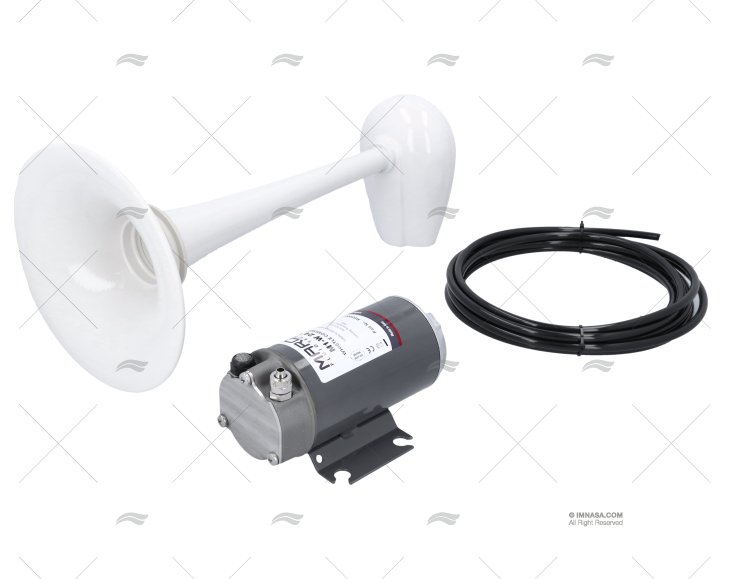 BUZINA 24V ACÚSTICA COMPRESSOR 123DB MOLDURA