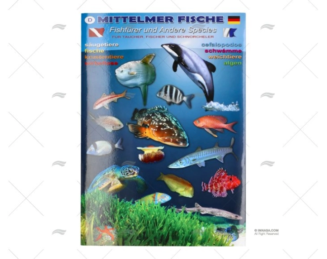 PIEGHEVOLE PESCI MEDITERRANEO TEDESCO