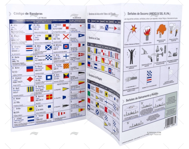 FOLHETO NAVEGAÇÃO SINAIS ESPANHOL