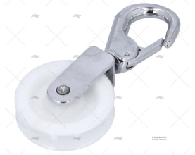 STEERING PULLEY WITH SWIVEL SPRING HOOK