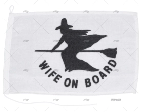 BANDEIRA ESPOSA A BORDO  30x 20cm ADRIA BANDIERE