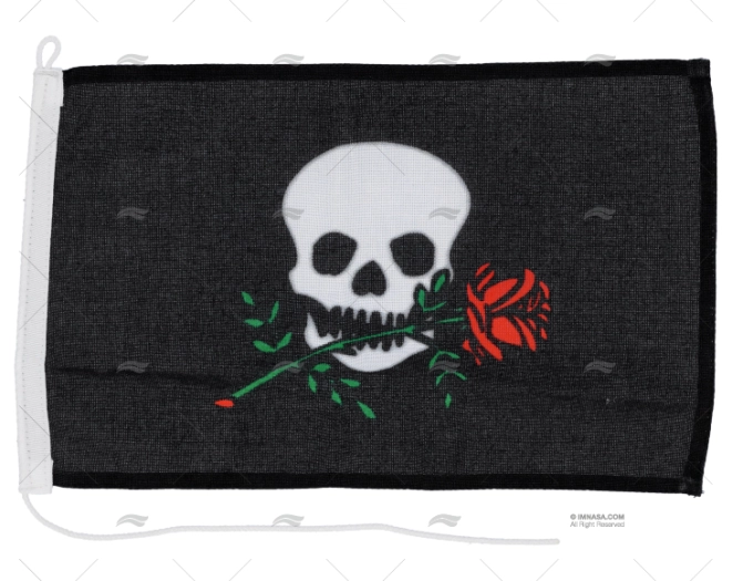 BANDIERA PIRATA ROSA    30x 20cm ADRIA BANDIERE