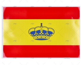 BANDEIRA ADESIVA ESPANHA C/COROA 300x200