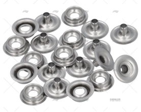 BOTTONE A PRESSIONE INOX PIATTO MASCHIO *(10)