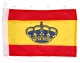 SPANISH FLAG WITH CROWN 30x20cm