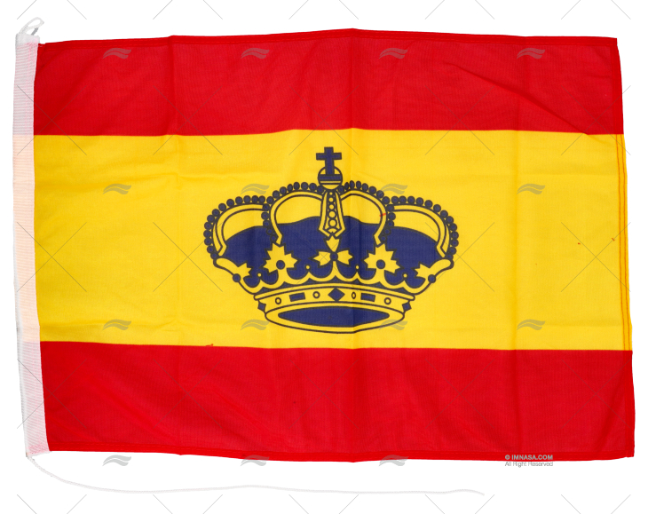 SPANISH FLAG WITH CROWN 60x40cm
