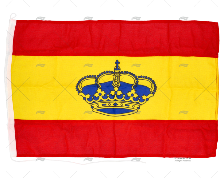 SPANISH FLAG WITH CROWN 60x40cm HQ