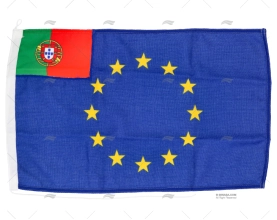 EURO-PORTUGUESE FLAG 45x30cm HQ