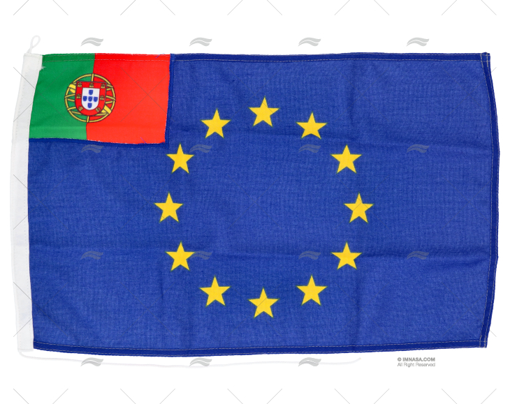 BANDIERA EURO-PORTOGHESE 45x 30cm ADRIA BANDIERE