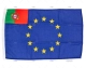EURO-PORTUGUESE FLAG 45x30cm HQ
