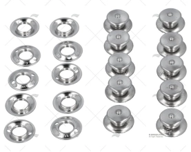 BOTÃO DE PRESSÃO TENAX FÊMEA 15mm INOX HD *(10) LOXX