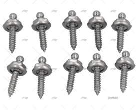 MASCHIO PIASTRA TENAX 4x16 INOX *(10) LOXX