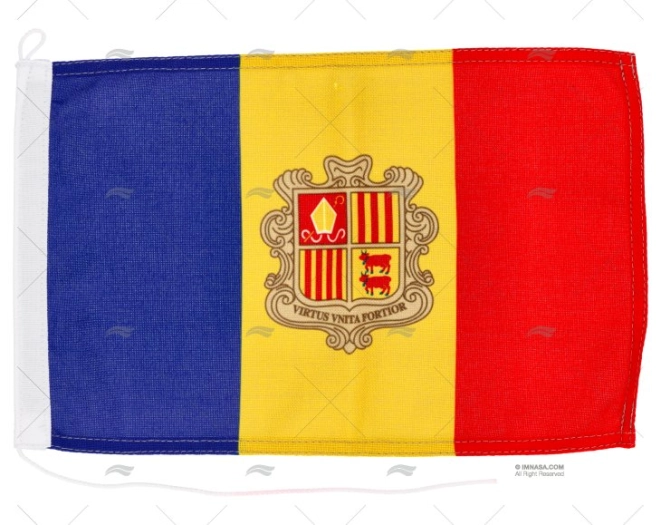 BANDIERA ANDORRA        30x 20cm ADRIA BANDIERE