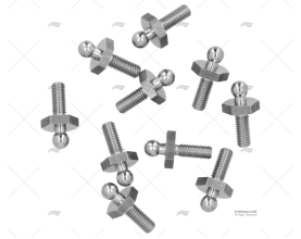 MASCHIO FILETTATURA TENAX M4 x 10mm INOX *(10) LOXX