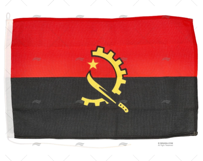 BANDEIRA ANGOLA 45x 30cm ADRIA BANDIERE