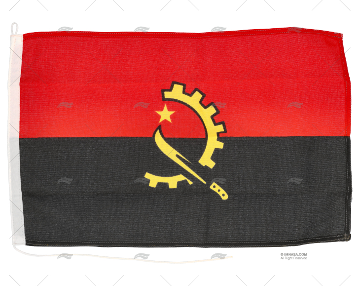BANDEIRA ANGOLA 45x 30cm ADRIA BANDIERE