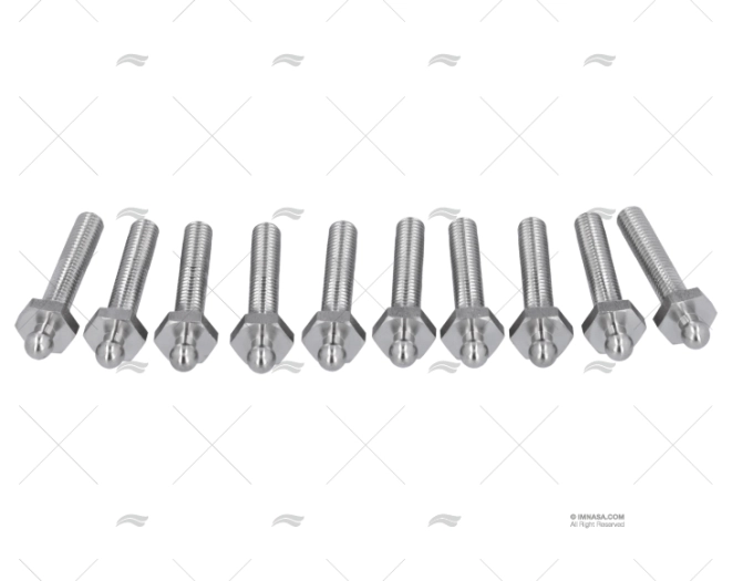 MASCHIO FILETTATURA TENAX M5 x 25mm INOX *(10) LOXX