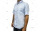 CHEMISE BLEU À MANCHES COURTES HOMME T-S