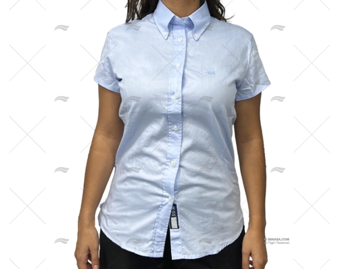 CAMISA M/C M AZUL M   MULHER