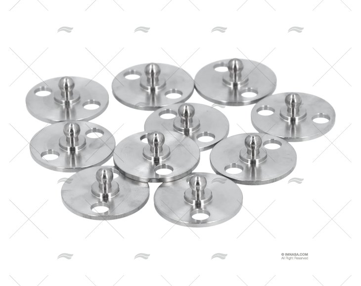 MASCHIO BASE ROTONDA INOX 23mm LOXX