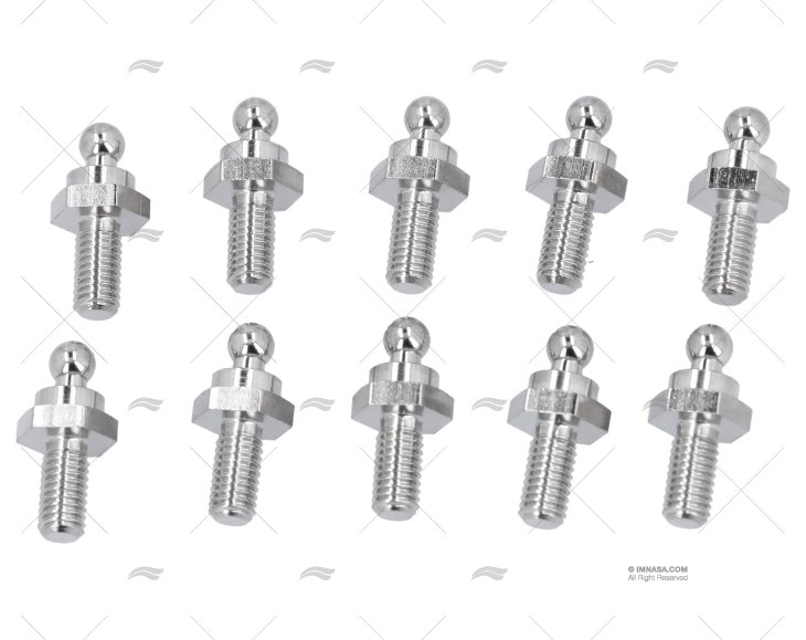 MALE ROSCA TENAX M5/10MM LATÃO NIQUELA. LOXX