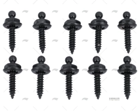 MASCHIO PIASTRA TENAX 16mm OTTONE NERO LOXX