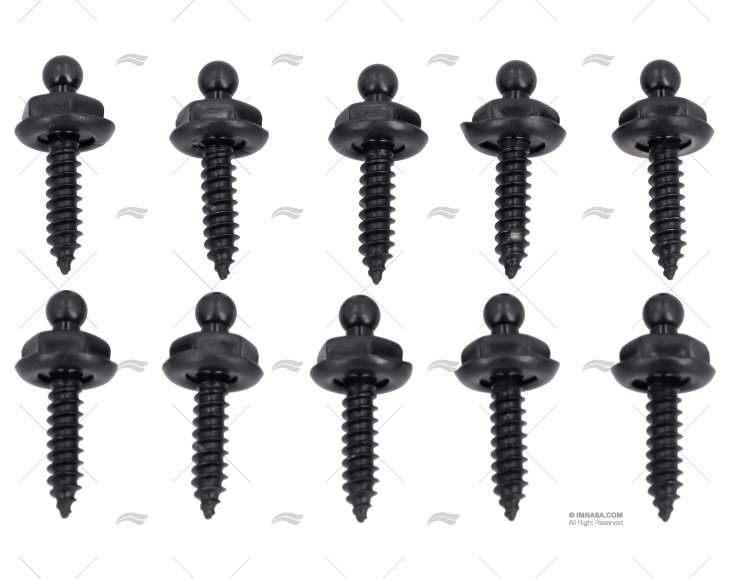 MASCHIO PIASTRA TENAX 16mm OTTONE NERO LOXX