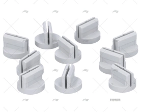 BATENTE GUIA TENAX PVC CINZENTO 12mm LOXX