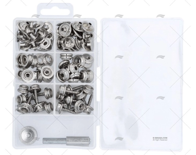 KIT BOTÕES DE PRESSÃO FECHO RÁPIDO P/LONA 101UN