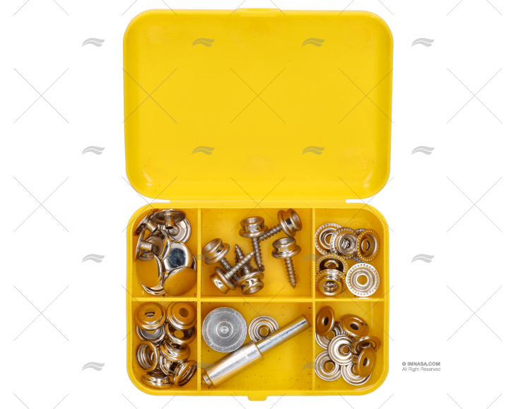 KIT BOTTONI A PRESSIONE CHIUSURA RAPIDA P/TELO 51UNITÀ