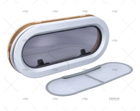 STAND. PORTLIGHT SZ-7RE OPEN. IVORY TRIM LEWMAR