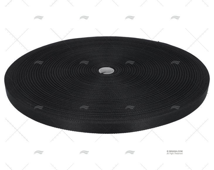 CINGHIA 25mmx150m NERO    POLIURETANO