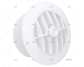 GRELHA AR PVC 100MM REDONDA BRANCA