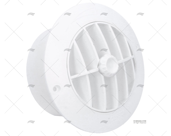 GRIGLIA ARIA PVC 100MM TONDA BIANCA