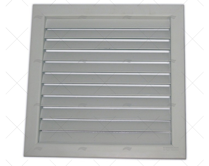 GRELHA AR PVC 300x300MM BRANCA THERMOWELL