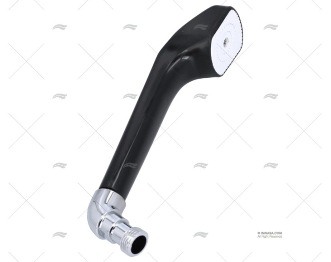 SHOWER HANDLE W/ ELBOW BLACK