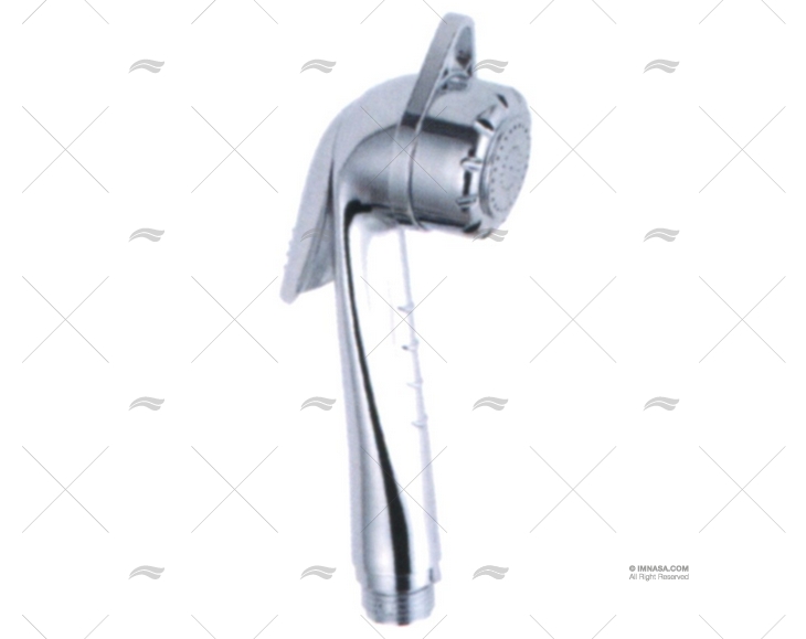 CHROMED SHOWER WITH SPRAYING TIGGER