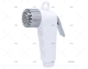 SHOWER HEAD WHITE/CHROMED