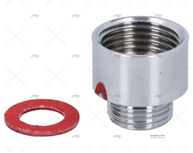 RIDUTTORE OTTONE CROMATO F1/2-M3/8