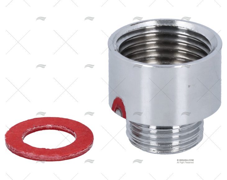 REDUTOR LATÃO CROMADO F1/2-M3/8