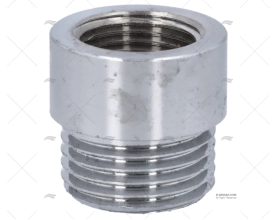 RIDUTTORE OTTONE CROMATO F3/8-M1/2