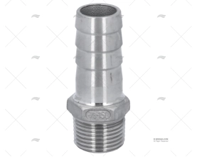RACCORDO INOX 3/8"  x 15mm