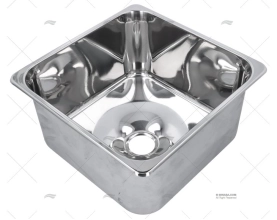 LAVELLO INOX 360x360mm BARKA