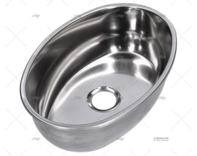 BATHROOM SINK S.S. 356x265x140mm CAN