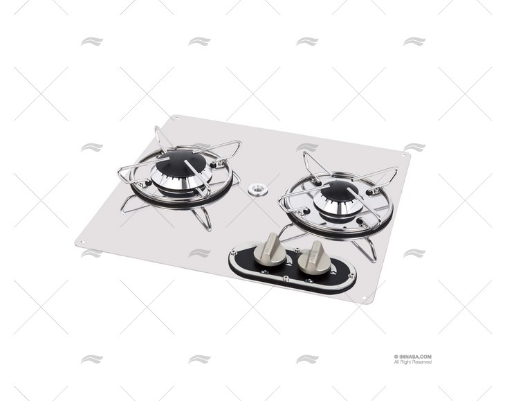 GAS COOKTOP S.S. 2 BURNERS